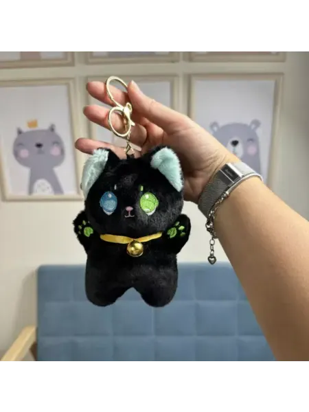 MToys Мягкая игрушка брелок котенок Колокольчик 14см