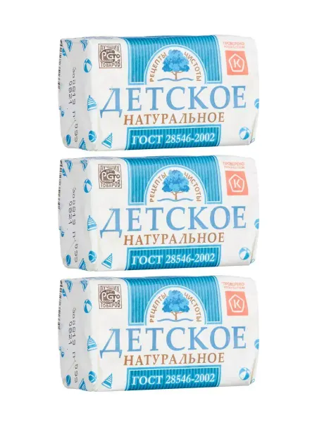 Рецепты Чистоты Мыло туалетное Детское 180 г, 6 штук