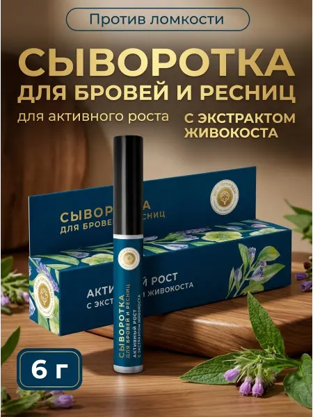 Мануфактура Дом природы Сыворотка для бровей и ресниц активный рост 6г