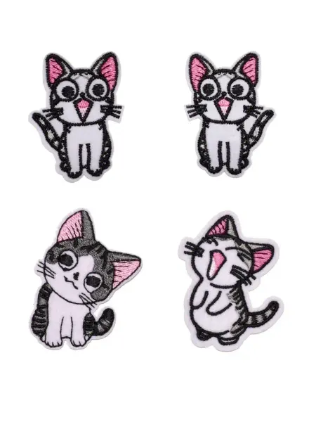 Justhappy_jh Нашивка котики термонашивки 4шт