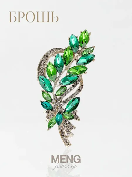 MJewelry Брошь бижутерия с камнями