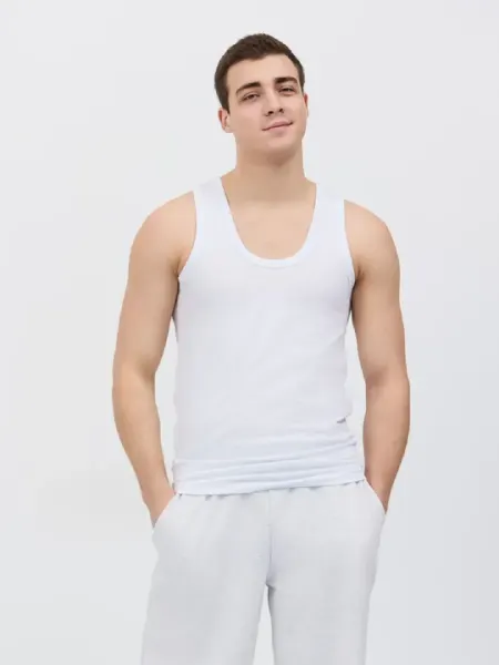 Майка мужская, хлопковая, от М ~до 3XL