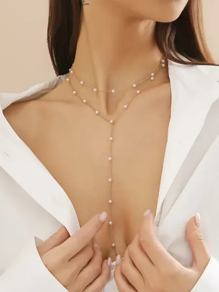 Nicole Lue Колье на шею - бижутерия украшение длинное