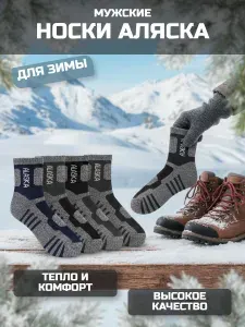 Носки мужские аляска зима, 4 пары