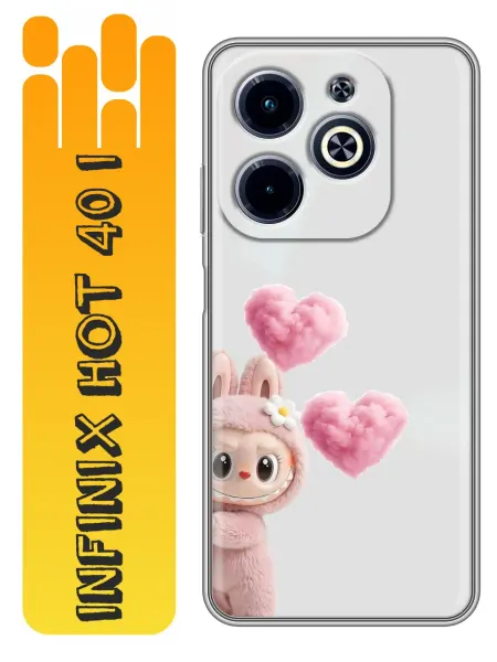 360skin Чехол на Infinix Hot 40i Labubu Лабубу (женский)