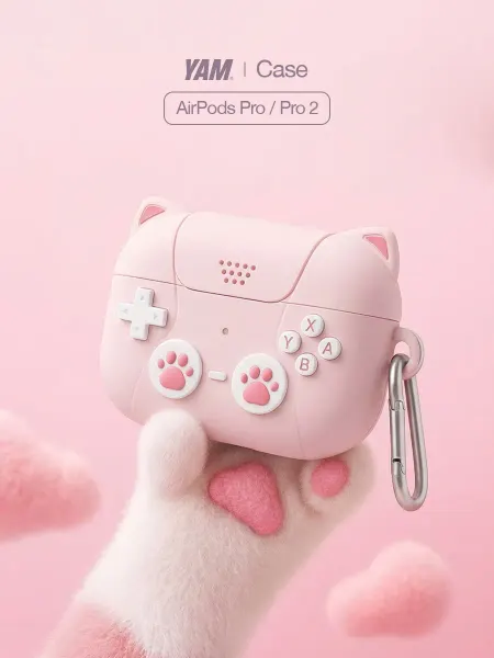 Силиконовый чехол с карабином для наушников AirPods Pro