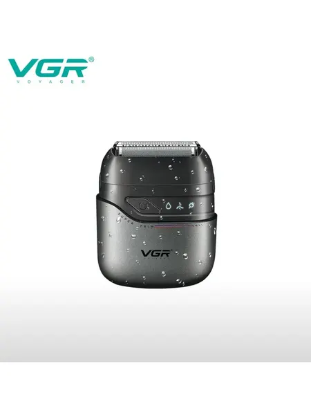 Электробритва VGR V-379, для лица, металлическая, влагозащитная, автономная, Li-ion
