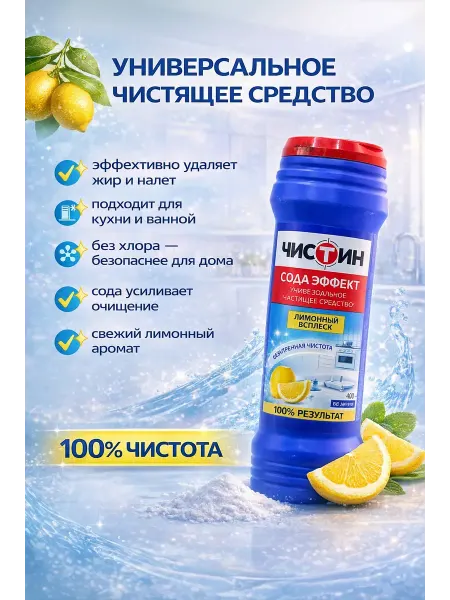 Дом 4 Чистящий порошок для кухни