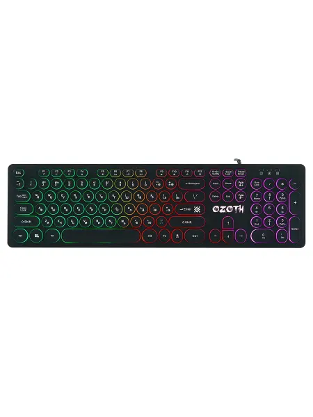 DEFENDER Клавиатура игровая проводная с подсветкой Ozoth GK-106