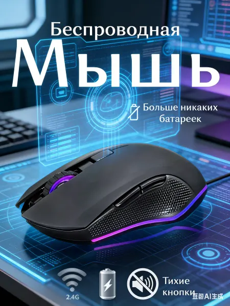 Xiaomi Мышь беспроводная тихая