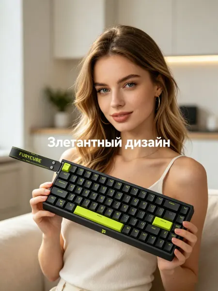 Игровая проводная клавиатура с подсветкой для компа