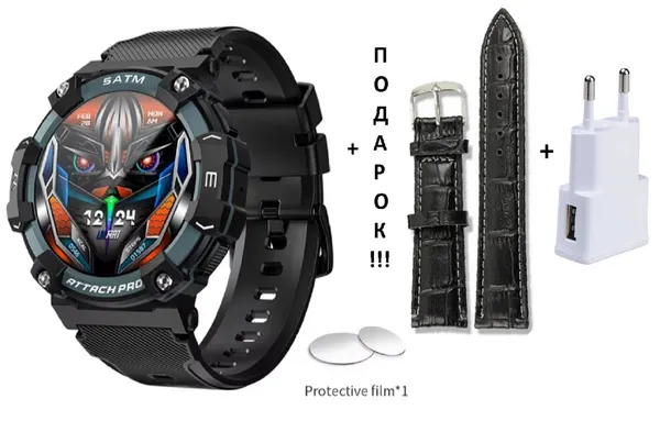 Умные часы для плавания и спорта LOKMAT Attack 2 PRO Silver. 5АТМ. Гарантия 1 год.