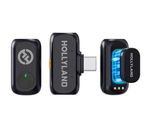 Беспроводная система Hollyland Lark A1 Mini Duo, 2 микрофона, приемник USB-C, для интервью