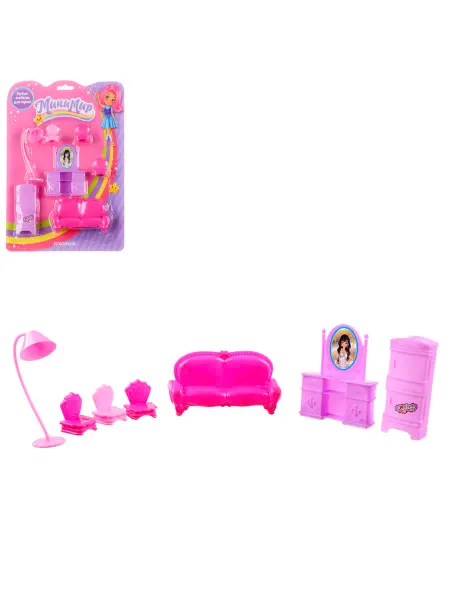 ИГРОЛЕНД Набор игровой "Минимир" мебель для куклы, 21х28х3см