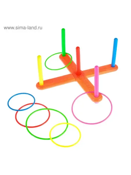 Умелец Я Кольцеброс спортивный игровой со столбиками
