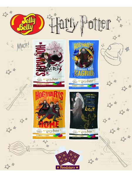 Jelly Belly Жевательные бобы Конфеты Джелли Белли Гарри Поттер 10 Вкусов 28гр. х4шт