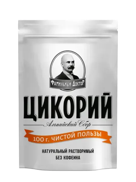 Фамильный доктор Цикорий растворимый порошкообразный "Альпийский сбор" 100 г