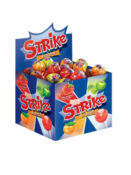 STRIKE Карамель на палочке ассорти, 11,3 г, 50 шт