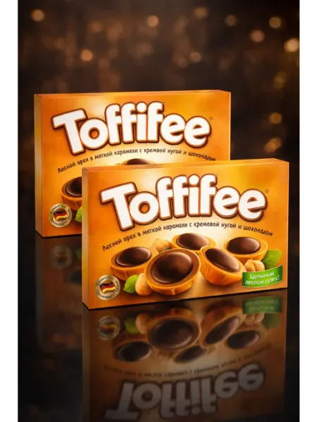 Toffifee Конфеты с цельным лесным орехом 125 г 2 шт