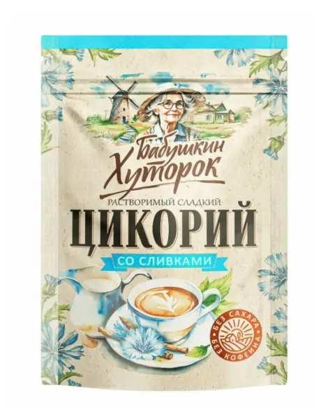 Бабушкин хуторок Цикорий со стевией и сливками 130 г
