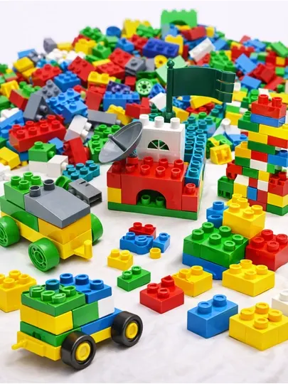 Детский конструктор Lego, набор цветных пластиковых блоков, от 32 до 707 деталей