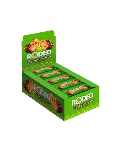 RODEO Батончик глазированный мягкая карамель и нуга, 40 г, 18 шт