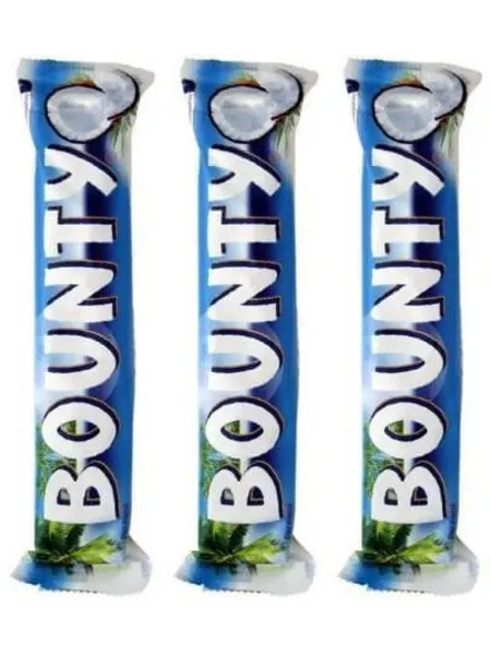 Bounty Батончик шоколадный молочный, 55 г 3 шт