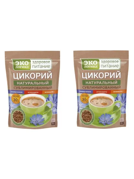 ЭкоЛогика Цикорий сублимированный, 75 г, 2 шт