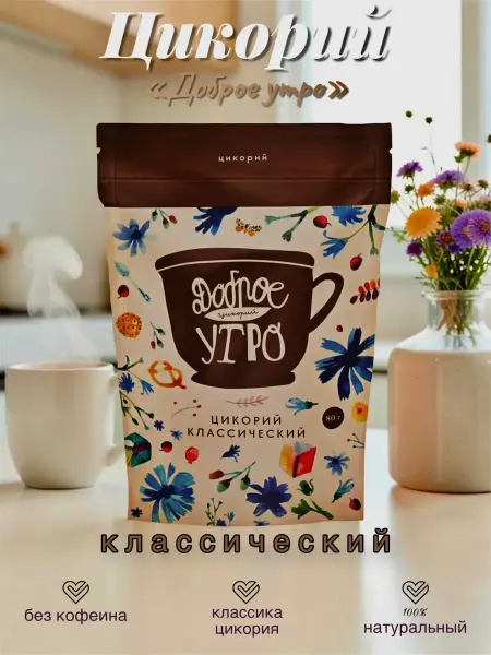 Цикорий Доброе утро натуральный Классический, 80г
