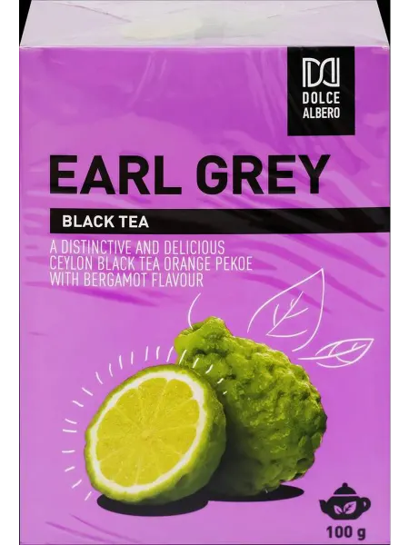 Чай черный DOLCE ALBERO Earl Grey листовой 2шт