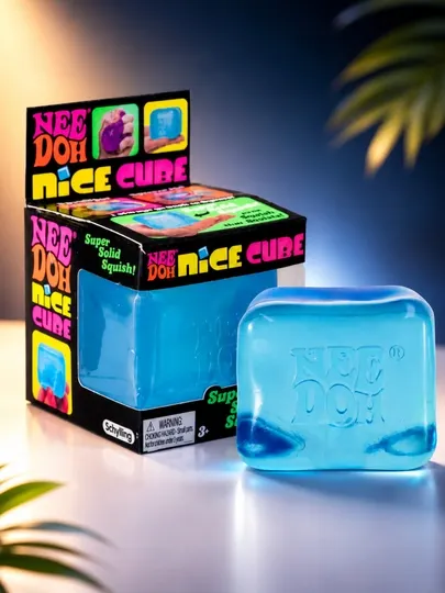Антистресс игрушка NeeDoh Nice Cube, мягкий кубик сквиш