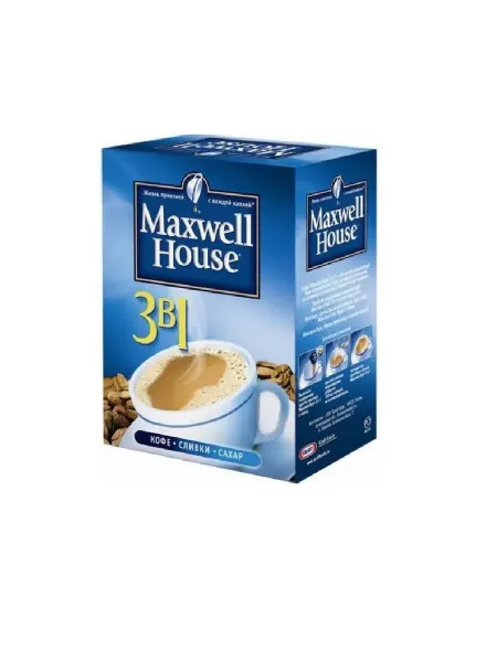 Maxwell House Кофе растворимый 3в1, 14 г*12 шт