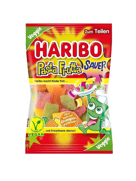 Haribo Кислый жевательный мармелад Pasta Frutta Sauer, 160 г