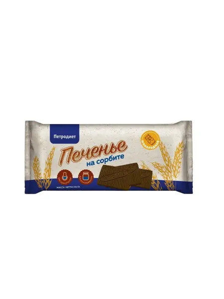 Петродиет Печенье Шоколадное на сорбите, 170 г