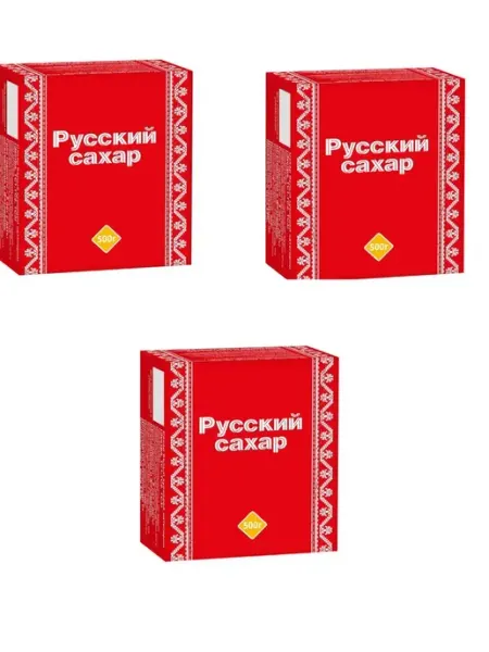 Русский Сахар кусковой прессованный 500 г, 3 уп