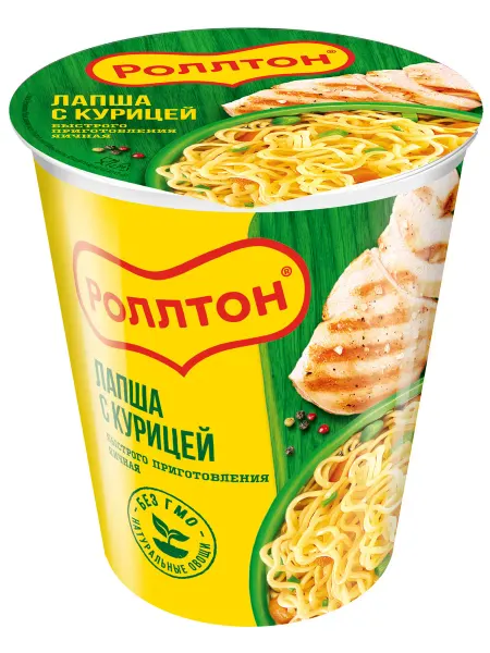 Роллтон Лапша Горячая порция с курицей 70 г x 3 упаковки
