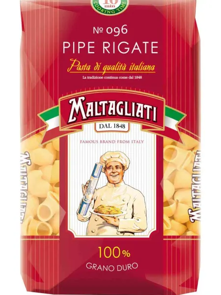 Макаронные изделия Maltagliati №096 Pipe Rigate, 450г