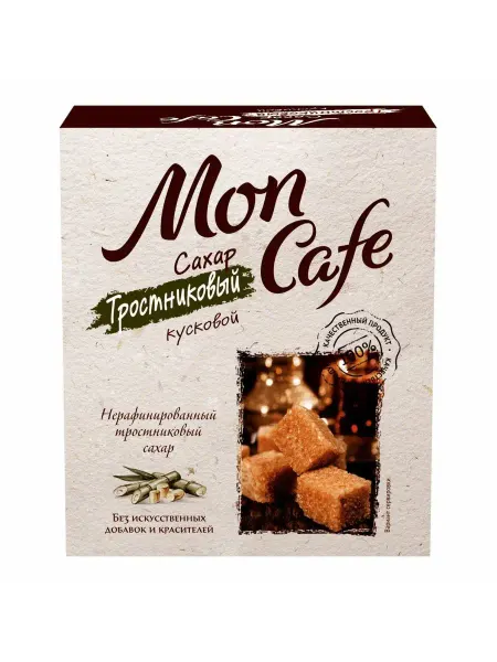 Mon Cafe Сахар тростниковый кусковой 500 г