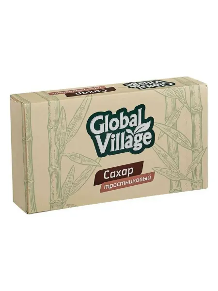 Сахар Global Village тростниковый нерафинированный кусковой