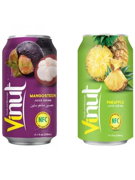 Vinut Напиток мангостин, 330 мл и Напиток ананас, 330 мл
