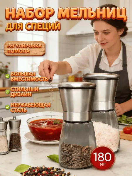 Мельница для специй механическая