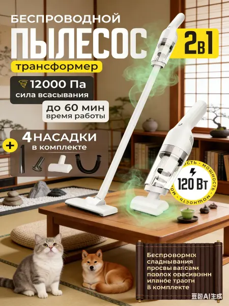 Пылесос вертикальный беспроводной