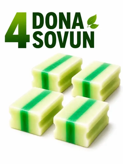 Набор из 4 предметов: стиральный порошок, пятновыводитель, жидкое мыло для рук