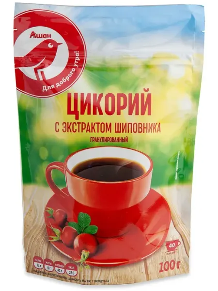Цикорий растворимый АШАН Красная птица с экстрактом