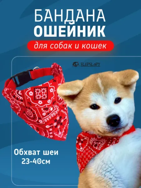 FlepFlopy бандана ошейник для собак мелких пород и кошек