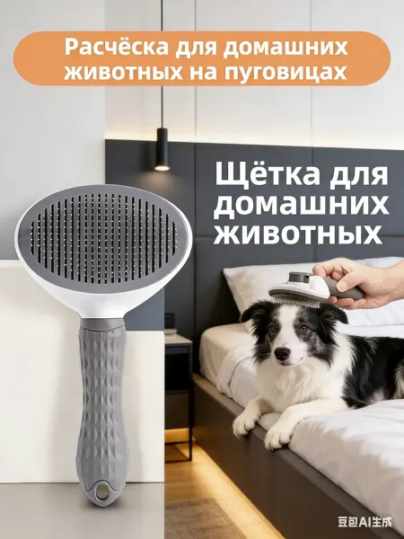 Honey Pet Пуходерка для собак и кошек с самоочисткой