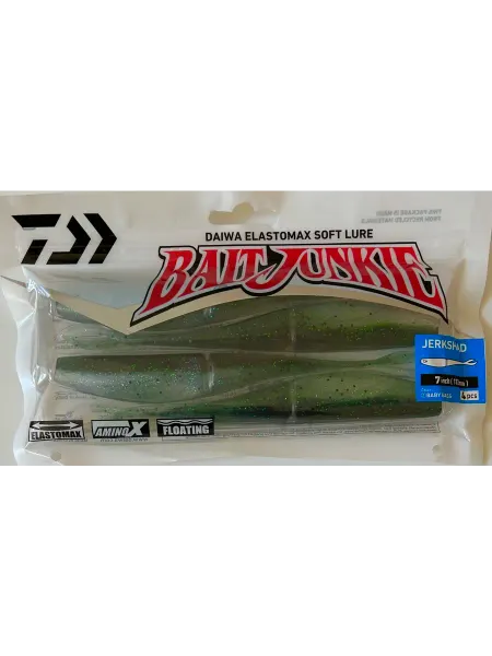 DAIWA Bait Junkie 7" Jerkshad (17.2 см) 4 шт.Цвет #BABY BASS