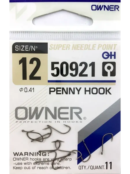 КРЮЧОК рыболовный Крючки рыболовные PENNY HOOK № 12 на карася Япония