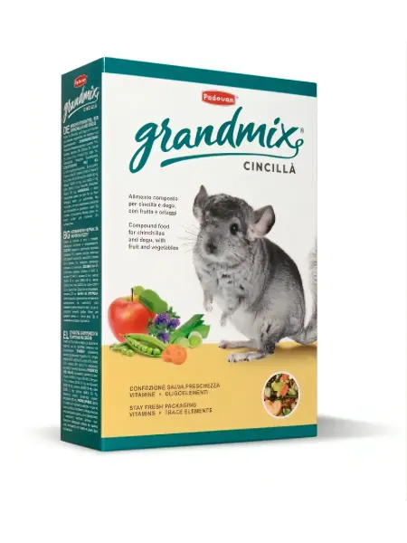 PADOVAN GRANDMIX CINCILLA' Комплексный корм для шиншилл и дегу, Прем…