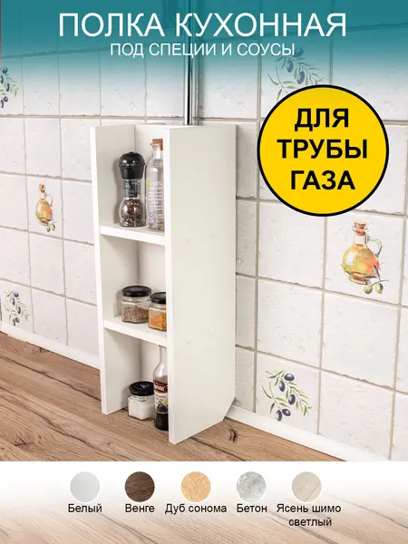 Полочка на кухню декор газовой трубы